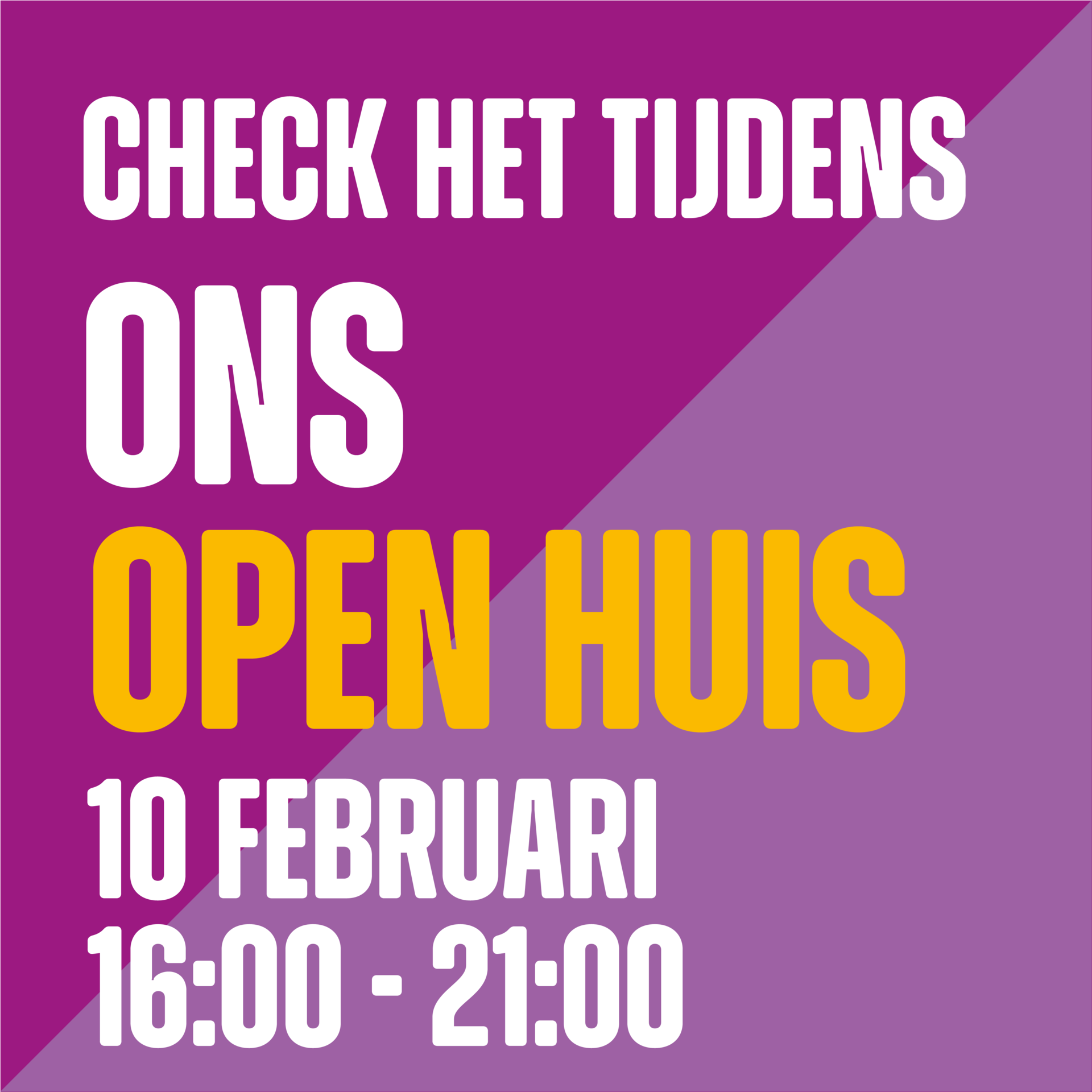 OPEN HUIS Wat zijn jouw Skills?